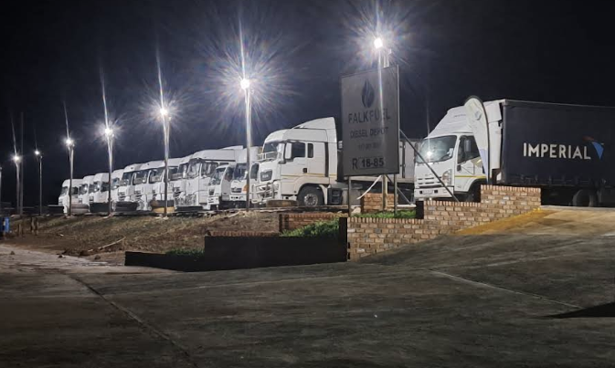 Marble Hall Falkfuel Truck Stop Logo