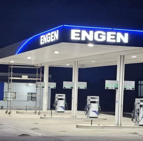 Wings Engen Truck Stop Logo